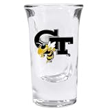 Georgia Tech Yellow Jackets Fluted Shot (Set of 2)