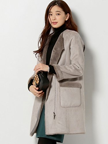 (ジュエルチェンジズ) Jewel Changes ●JCUR フェイクムートン ノーカラーコート / リバーシブル 66256990926