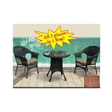 Chicago Wicker & Trading #D-TVC-HK3218S-3PC-EX-P042 Veranda 3PC Bistro Set