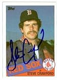 Steve Crawford Autographed/Hand Signed Baseball Card (Boston Red Sox) 1985 Topps #661