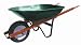 Ames True Temper 2066 4 Cubic Foot Steel Tray Green Homeowner Wheelbarrow