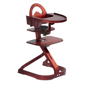 Svan High Chair in Mahogany by Svan