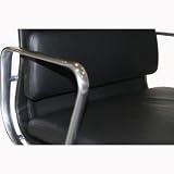 Modern High Quality Black Full Leather Adjustable Office Chair