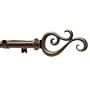 Levolor Scroll Rod Set, Brushed Sienna, 3/4-Inch Diameter, 36 to 66-Inch Width
