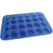24 Cup Silicone Mini Muffin Tray Blue FREE POSTAGE