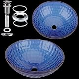 Cold Spring, Cobalt Blue Glass Vessel Sink