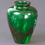 GREEN BUTTERFLY VASE - 24% CRYSTAL GREEN BUTTERFLY VASE - vase