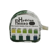 Micro Essential Lab M1430 Hydrion UltraFast Mikro pH Test Paper Set Dispensers, 0.0 - 14.0 pH, Double Roll