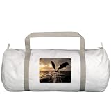 Gym Bag Dolphins Flying in Sunset