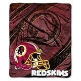 Washington Redskins 50" x 60" Micro Raschel Throw Polyester Binding Graphic Background