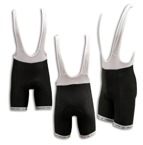 Schwarze Kurze Rad-Hose mit Traegern ( VINTAGE Kollektion)