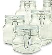 Set of 4 (Four) Bormioli Rocco Fido Glass Canning Jars - 4 Piece - .5, .75, 1 and 1.5 Liters Set of 4 (Four) Bormioli Rocco Fido Glass Canning Jars - 4 Piece - .5, .75, 1 and 1.5 Liters