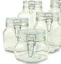 Set of 4 (Four) Bormioli Rocco Fido Glass Canning Jars - 4 Piece - .5, .75, 1 and 1.5 Liters