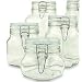 Set of 4 (Four) Bormioli Rocco Fido Glass Canning Jars - 4 Piece - .5, .75, 1 and 1.5 Liters