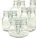 Set of 4 (Four) Bormioli Rocco Fido Glass Canning Jars - 4 Piece - .5, .75, 1 and 1.5 Liters