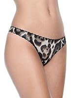 Just Cavalli Tanga de Hilo Perizoma Giaguaro (Marrón / Negro)