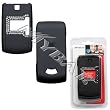 Black Rubber Feel with White Diamonds Snap-On Cover Case Cell Phone Protector for ZTE C79