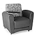 Ofm Interplay Tablet Arm Reception Chair - Black Seat/Nickel Back/Tungsten Tablet - Black
