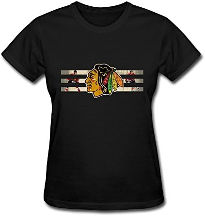 2015 NHL Playoffs Chicago Blackhawks Women's Tee Shirts Black Size XL