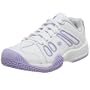 Wilson Little Kid/Big Kid Pro Staff Fusion Tennis Shoe,White/Purple/Silver,2 M Little Kid