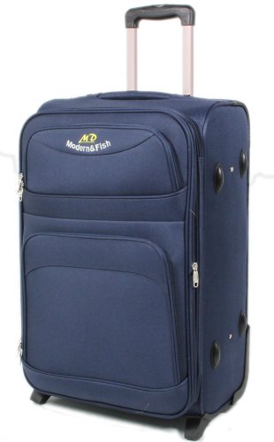 Blau Trolley Trolleys Koffer Reisekoffer in XL 73cm 115L