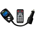 Technaxx FMT 400 FM Transmitter mit Ladefunktion (3,8 cm (1,5 Zoll) LCD Display, USB Slot, SD/MMC Kartenslot, 3,5mm Klinkenanschluss) schwarz