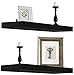 Sorbus Floating Shelf â€” Hanging Wall Shelves Decoration â€” Perfect Trophy Display, Photo Frames (23â€ x 1â€ x 9â€, Black)
