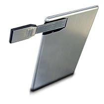 Centon DSC16GB-001 16GB 2 USB Credit Card Flash Drive (Silver)