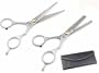 SODIAL(Wz.) Professionell Haarscheren Set Mikroverzahnt Effilierschere Modellierschere Friseur Scheren Set