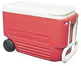 Igloo Wheelie Cool Cooler --Red, 38 Qt
