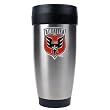 DC United MLS 16oz Stainless Steel Travel Tumbler - Primary Team Logo by Great American Products