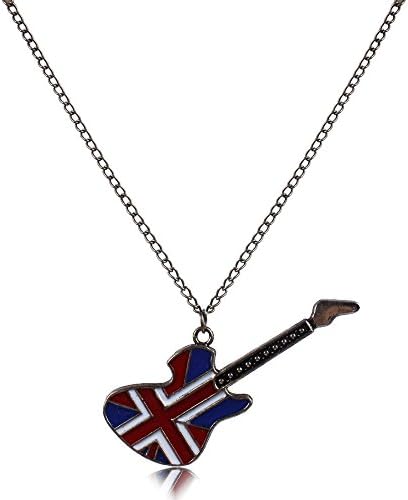 ATHING_Jewelry 's Vintage Retro Style Long Guiter Sweater Chain Amarican Flag Pendant