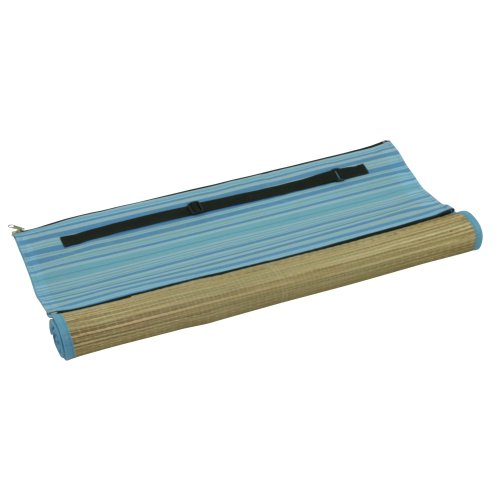 10T Beach Mat Natte de plage Beige/Bleu 180 x 60 cm