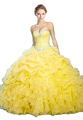 Strapless Tulle Lace-Up   Ball Gown Prom Dress 