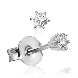 Goldmaid Damen-Ohrstecker 585 Weißgold 2 Brillanten 0,10 ct. So O490WG