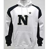 Navy Midshipmen White Challenger Hooded Sweatshirt - L