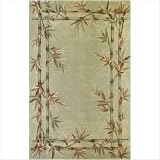 Sparta Green Bamboo Floral Rug Size: Runner 2' 6