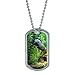 Axolotl - Mexican Salamander - Water Monster Military Dog Tag Keychain
