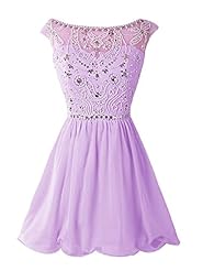 Cap Sleeves Chiffon Short Evening Dress/Homecoming Dress/Bridesmaid Dress/Prom Dress/Party Dress 