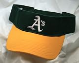 MLB Oakland Athletics GREEN W/YELLOW BILL SUN VISOR