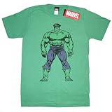  : MARVEL THE INCREDIBLE HULK "STEP UP" 2-Sided Fine Woven Fitted Shamrock Licensed Tee