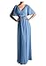 WeiYin Women's Chiffon Flutter Sleeve Long Evening Dress Mother of the Bride Dresses