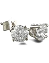 14K White Gold Diamond Stud Earrings (1/2 ctw.) As seen on Dr. Phil