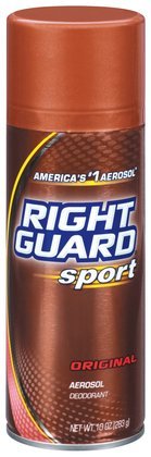 Right Guard Sport Aerosol Deodorant-Original-10 oz (Pack of 5)