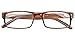 Eyekepper Spring Hinge Striped Reading Glasses (3 Pairs) Men Includes Sunshine Readers +3.50
