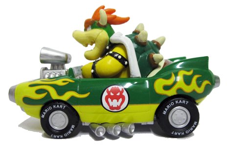 nintendo mario kart wii pull back car mini figure 3 bowser japanese import cheap price
