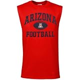 Arizona Wildcats Red Old School Football Sleeveless T-shirt