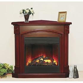 ProCom 5000 BTU Electric Fireplace - 24in. Corner, Cherry by Electric Fireplaces