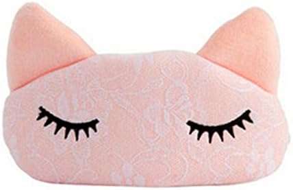 Cartoon Lace Cat Lavender Elastic Strap Eyeshade Patch Eye Cover Hot / Cold Eye Masks 2#