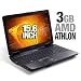 eMachines eME625-5192 Notebook PC - AMD Athlon 64 TF-20 1.6GHz, 3GB DDR2, 250GB HDD, DL DVDRW, 15.6